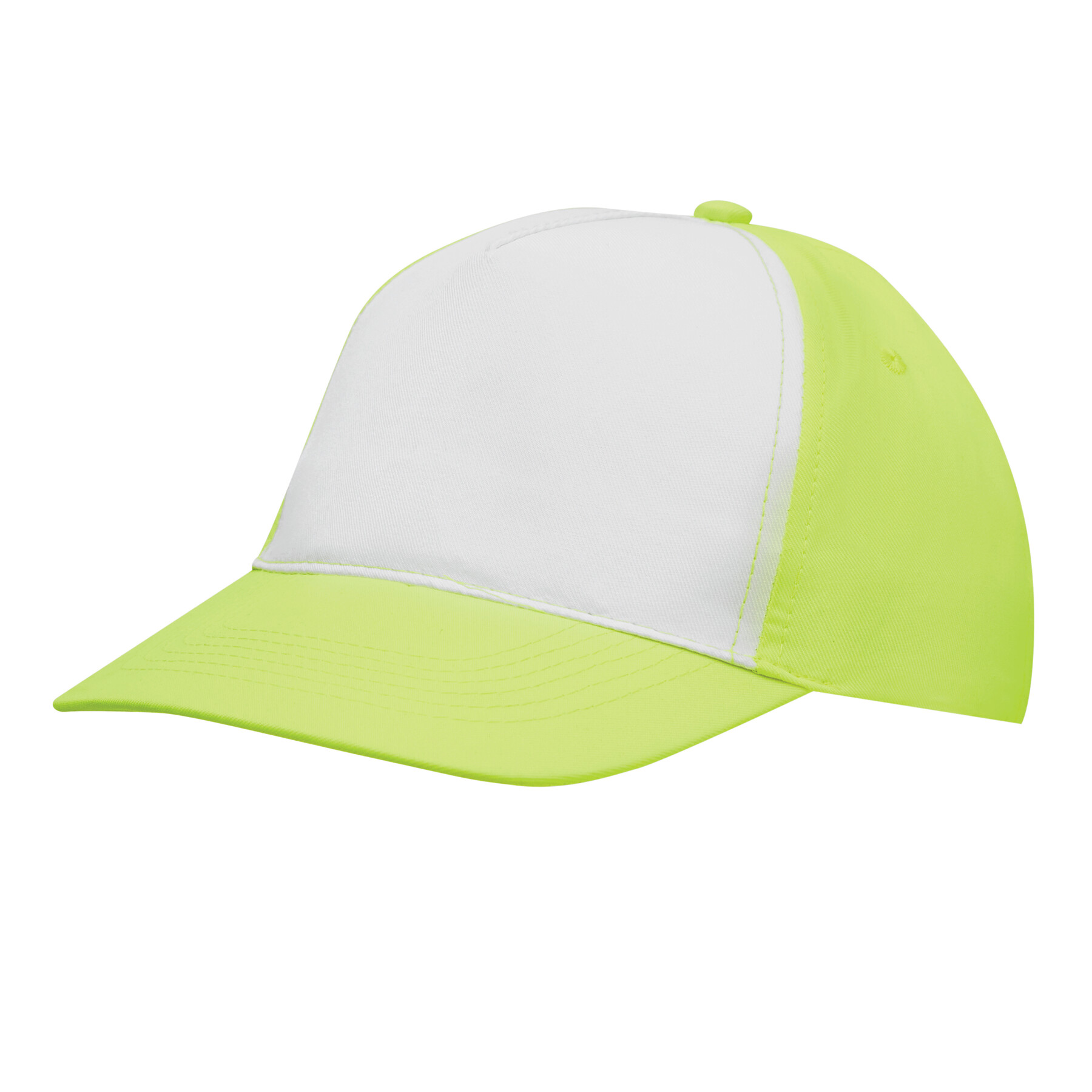 5-Panel-Cap SHINY, gelb, weiß