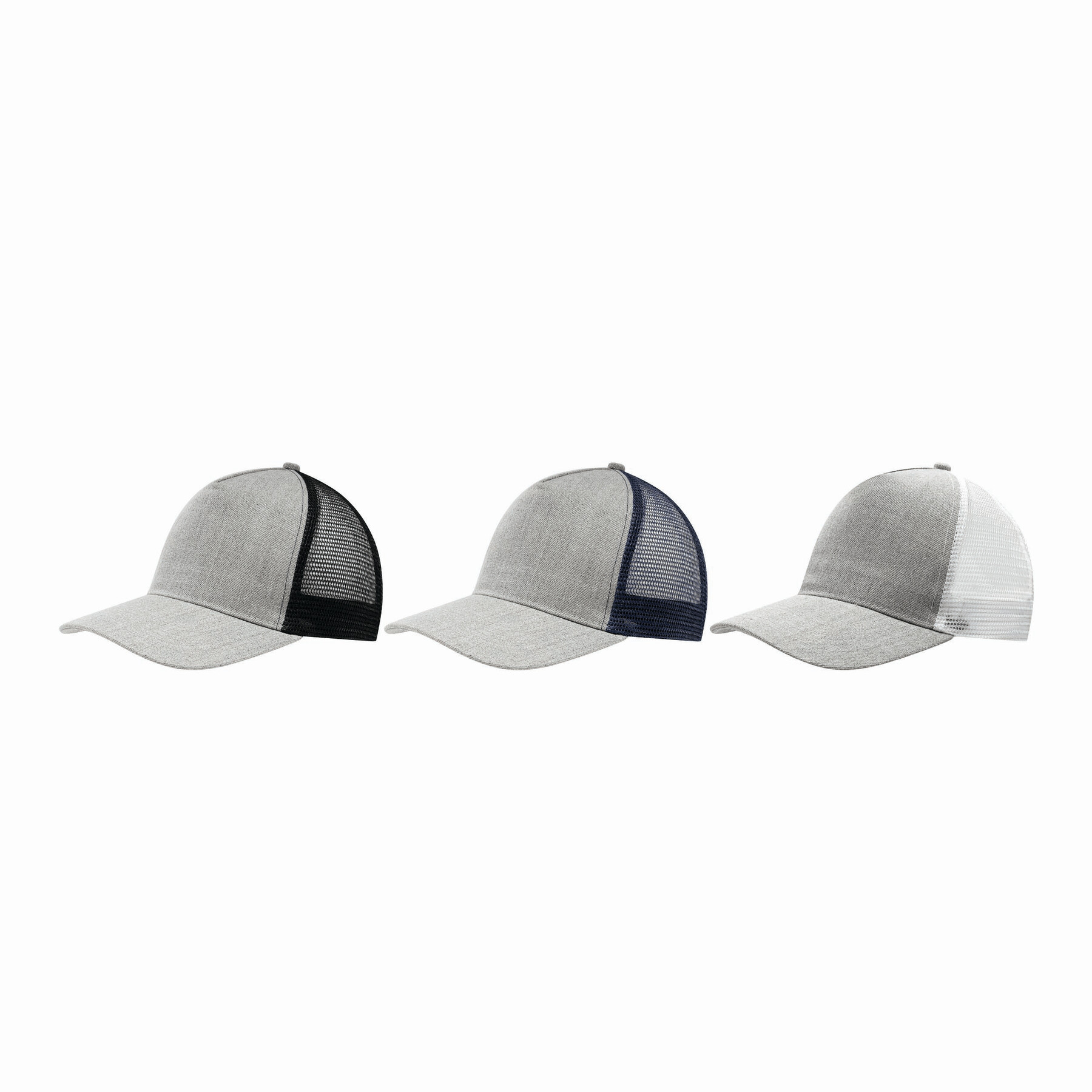 5-Panel-Cap CASUAL FIT, blau, grau