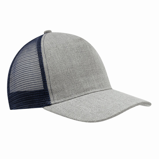 5-Panel-Cap CASUAL FIT, blau, grau