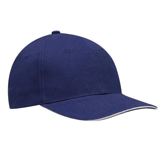 6-Panel-Sandwich-Cap LIBERTY, blau