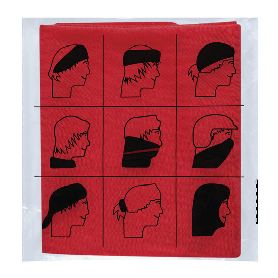 Multifunktionstuch TRENDY, rot