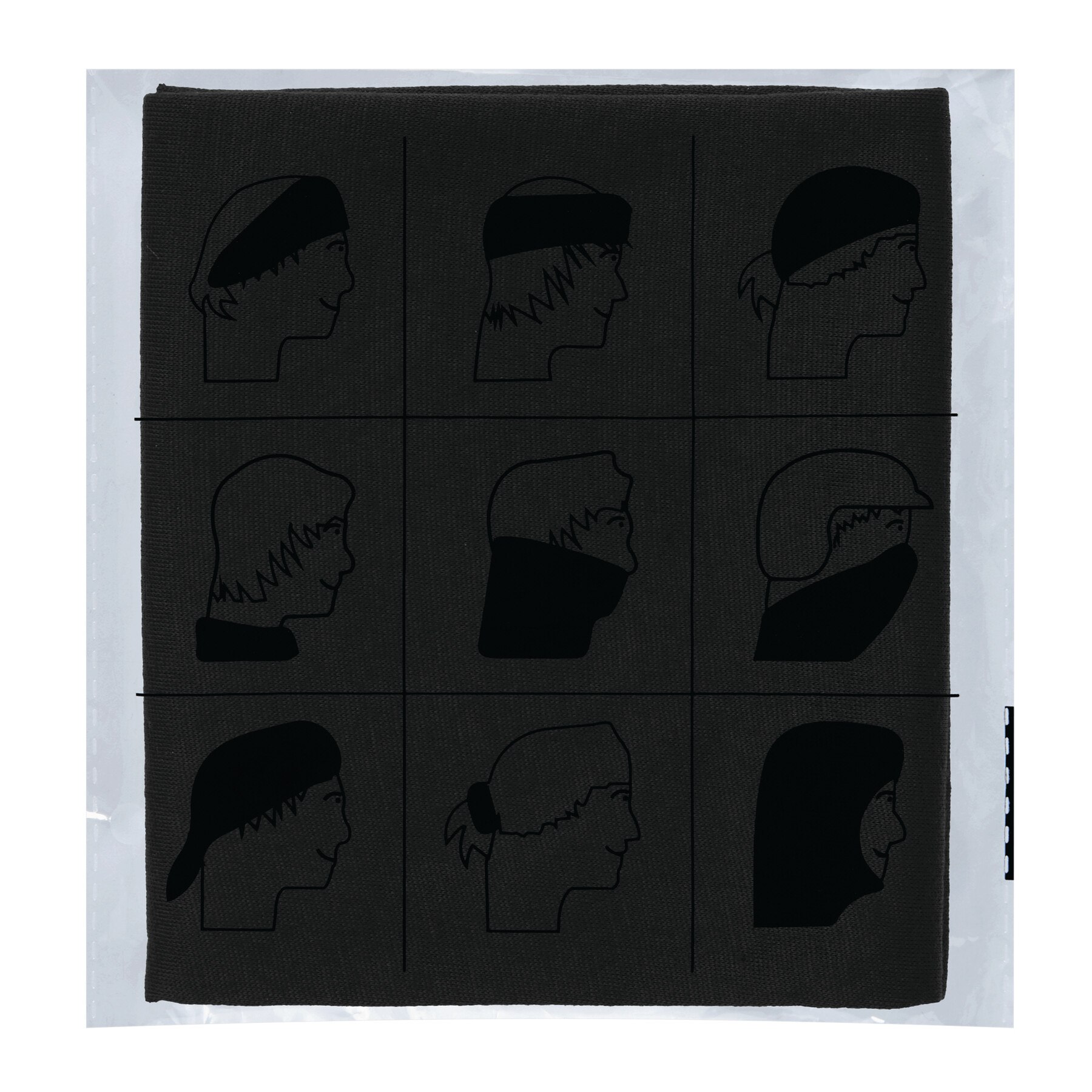 Multifunktionstuch TRENDY, schwarz