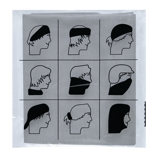 Multifunktionstuch TRENDY, grau