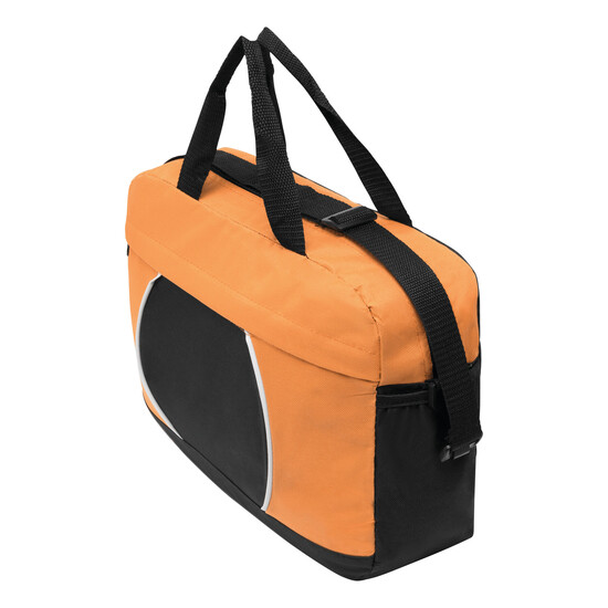 Dokumententasche PI, orange, schwarz