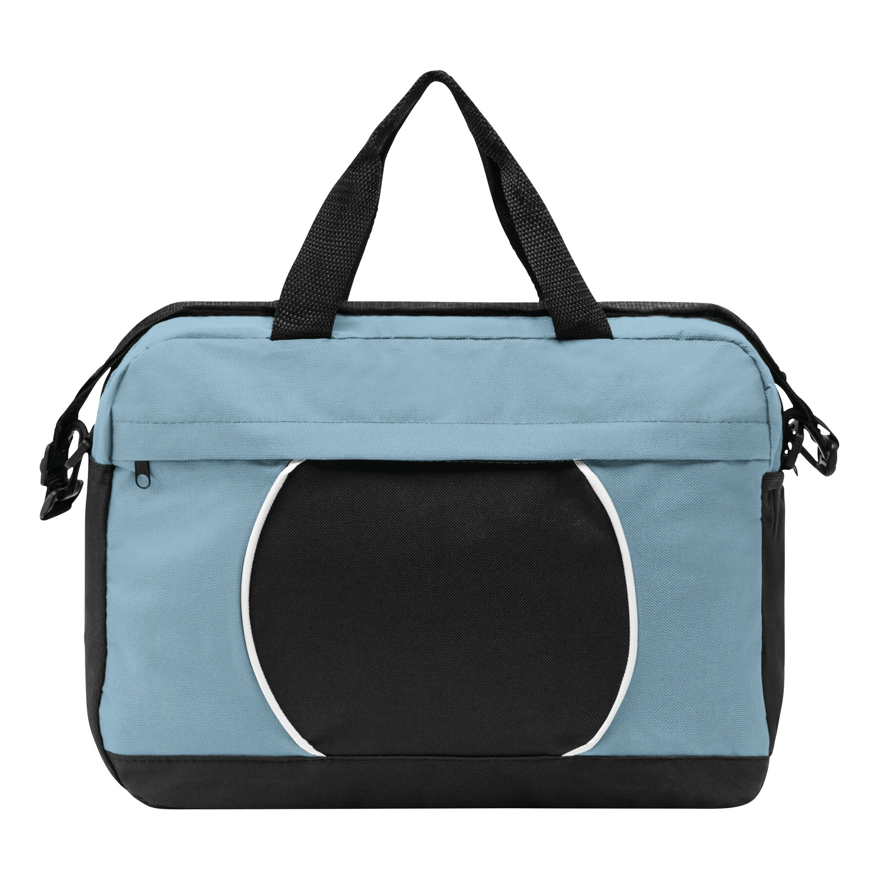 Dokumententasche PI, hellblau, schwarz