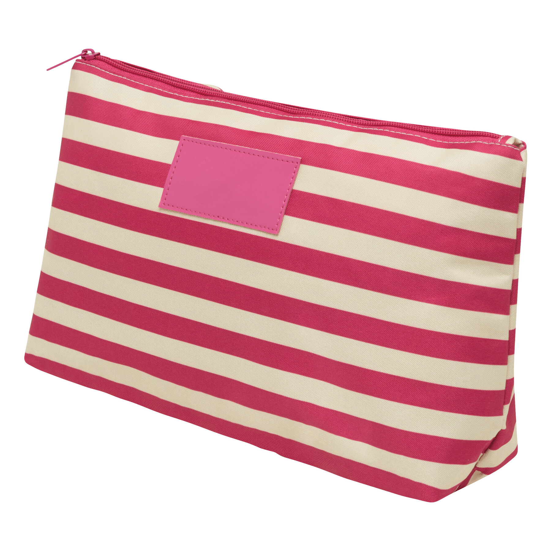 Kulturbeutel STRIPY, beige, pink
