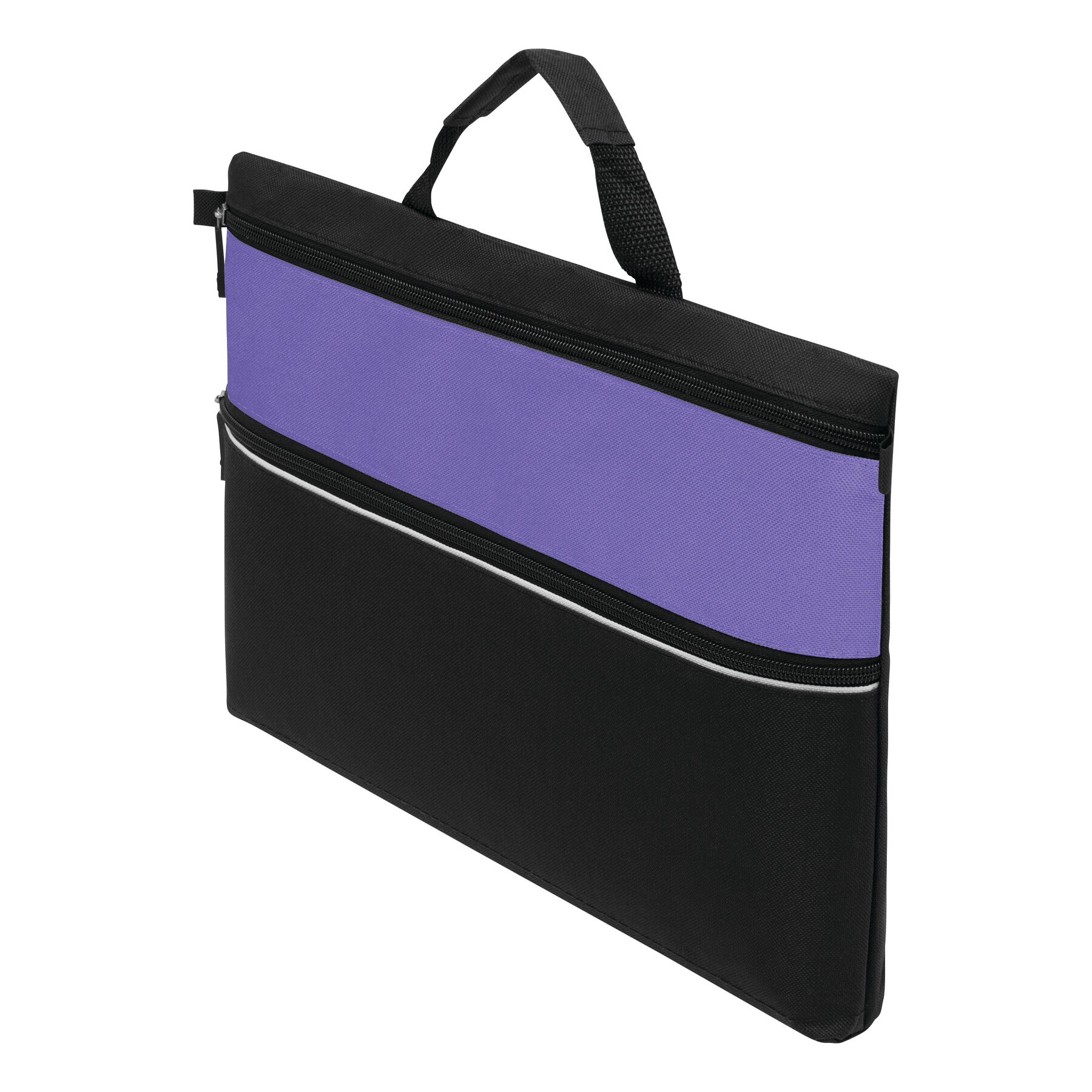 Dokumententasche FILE, lila, schwarz