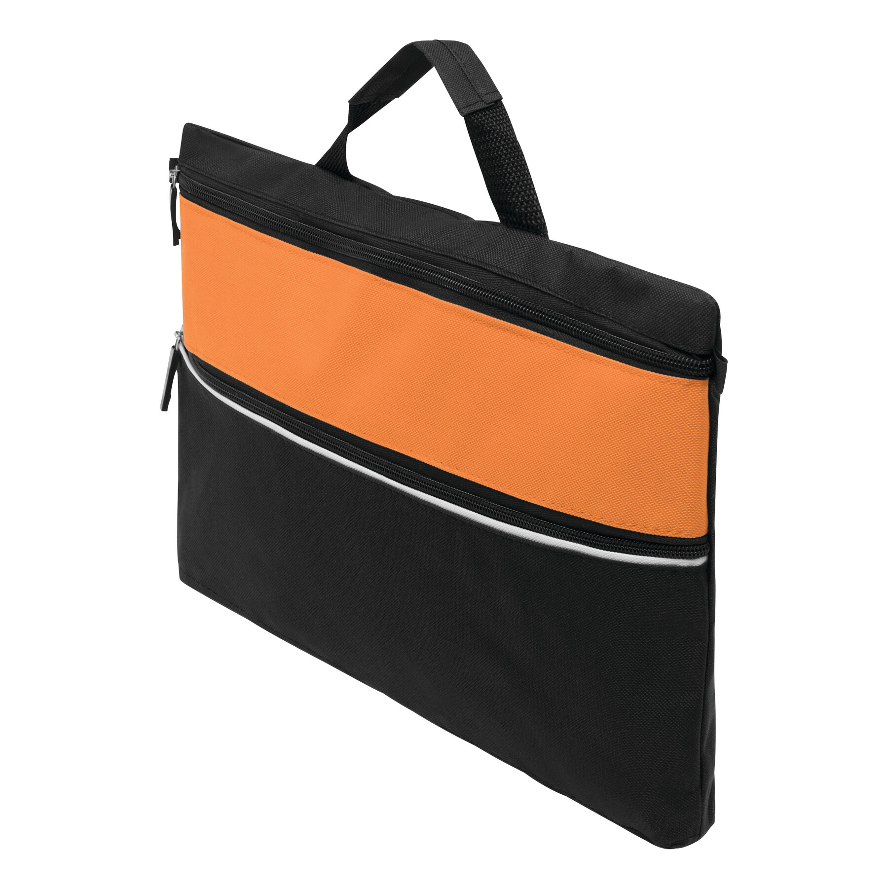 Dokumententasche FILE, orange, schwarz