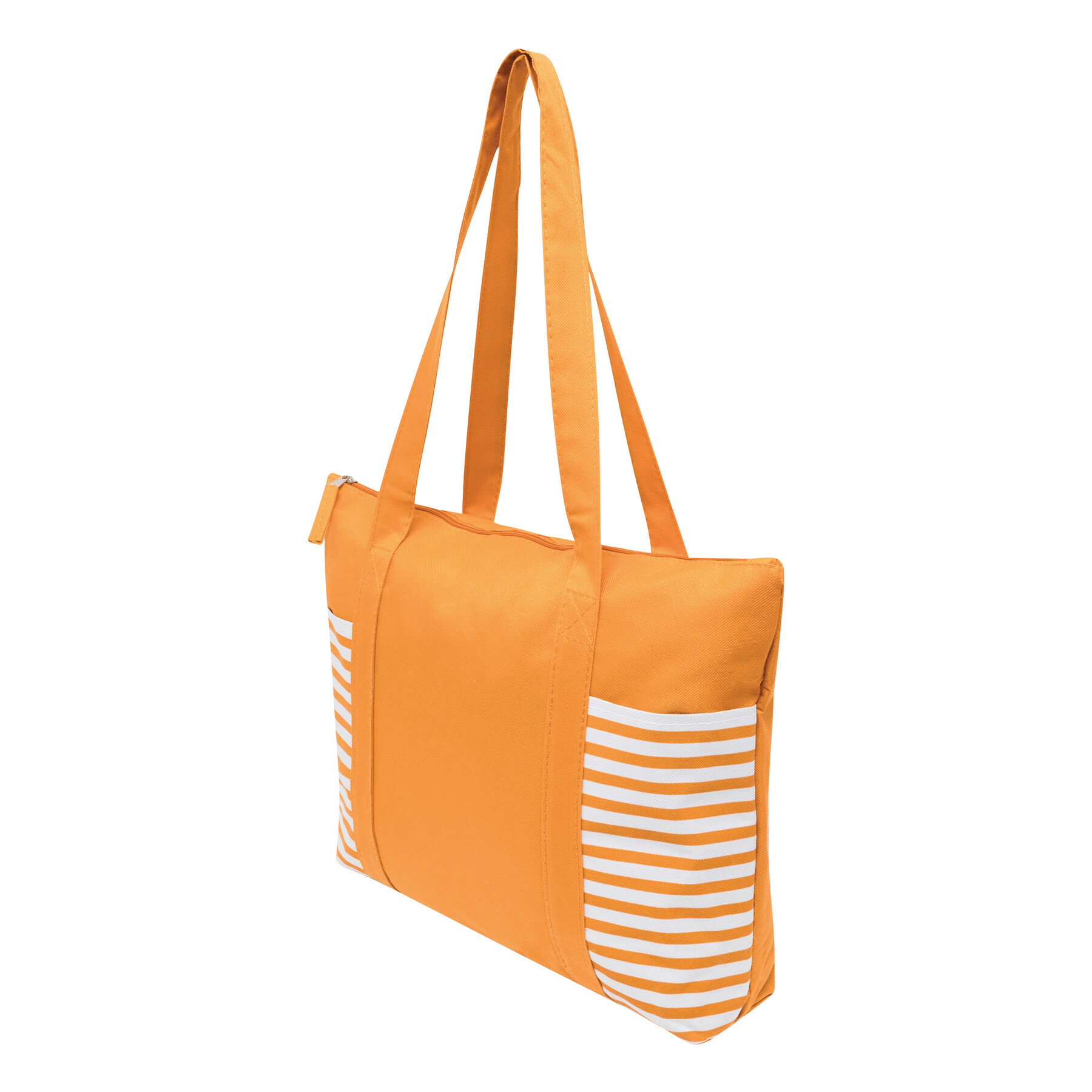Shopper TWIN, orange, weiß