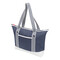 Strandtasche MARLENE, beige, marineblau