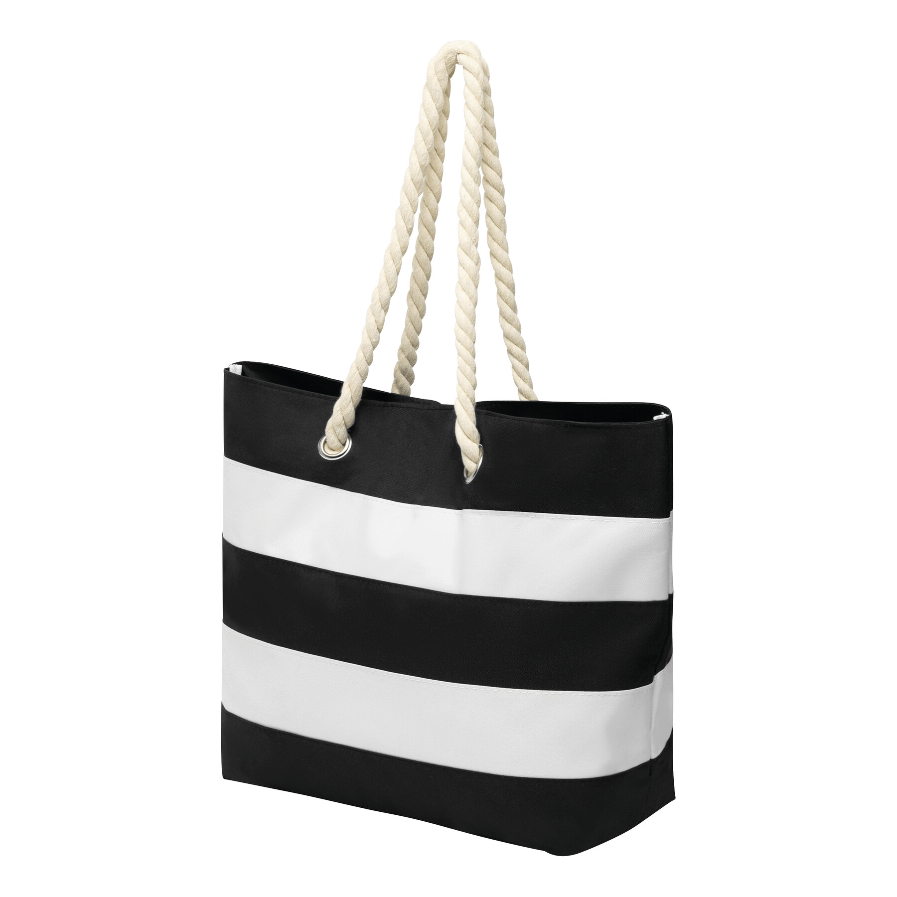 Strandtasche SYLT, schwarz, weiß