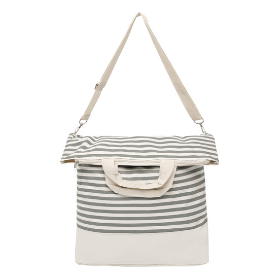 Strandtasche JUIST, beige, grau
