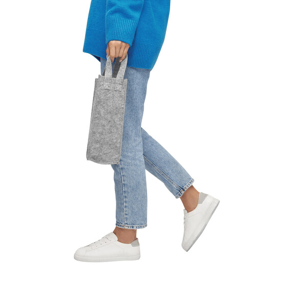 Filz-Flaschentasche CABERNET, grau