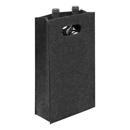 Filz-Flaschentasche CHABLIS, dunkelgrau