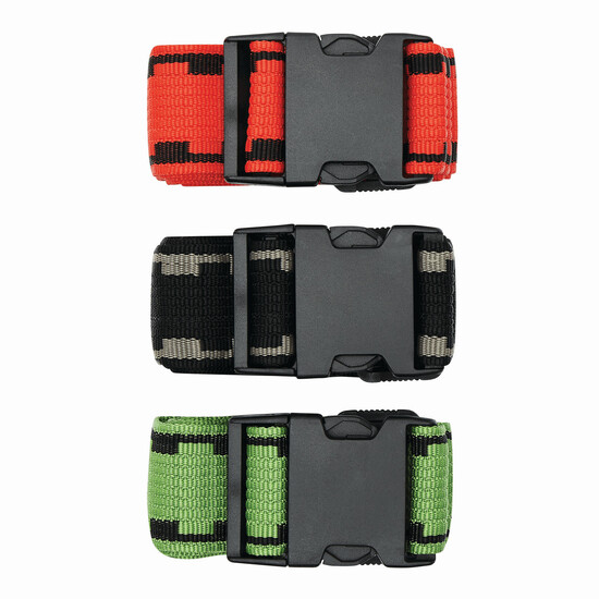 Koffergurt FIX, grün, rot, schwarz