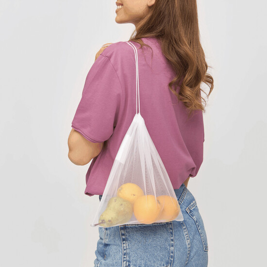 Gemüsenetz BLUE PLANET, weiß