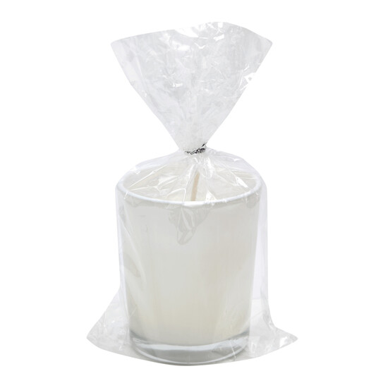 Kerze im Glas SPHERE, weiß