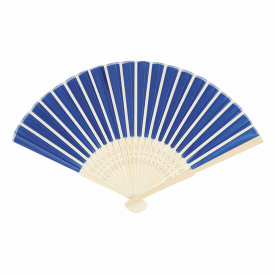 Faltbarer Fächer BAMBOO COOL, royalblau