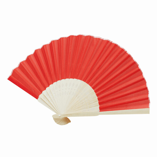 Faltbarer Fächer BAMBOO COOL, rot