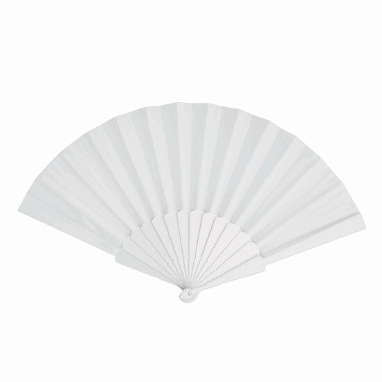 Faltbarer Fächer COOL RPET, weiß