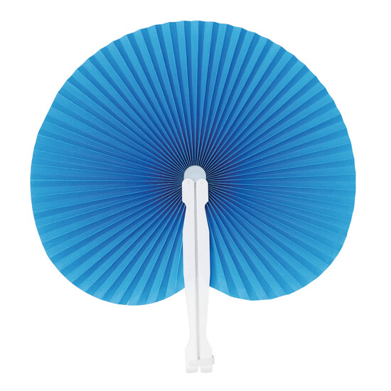 Faltbarer Fächer PEACOCK, blau