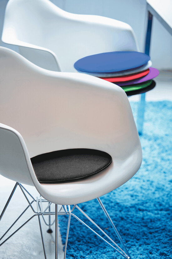 Bequemes Filz-Sitzkissen SIT DOWN, schwarz