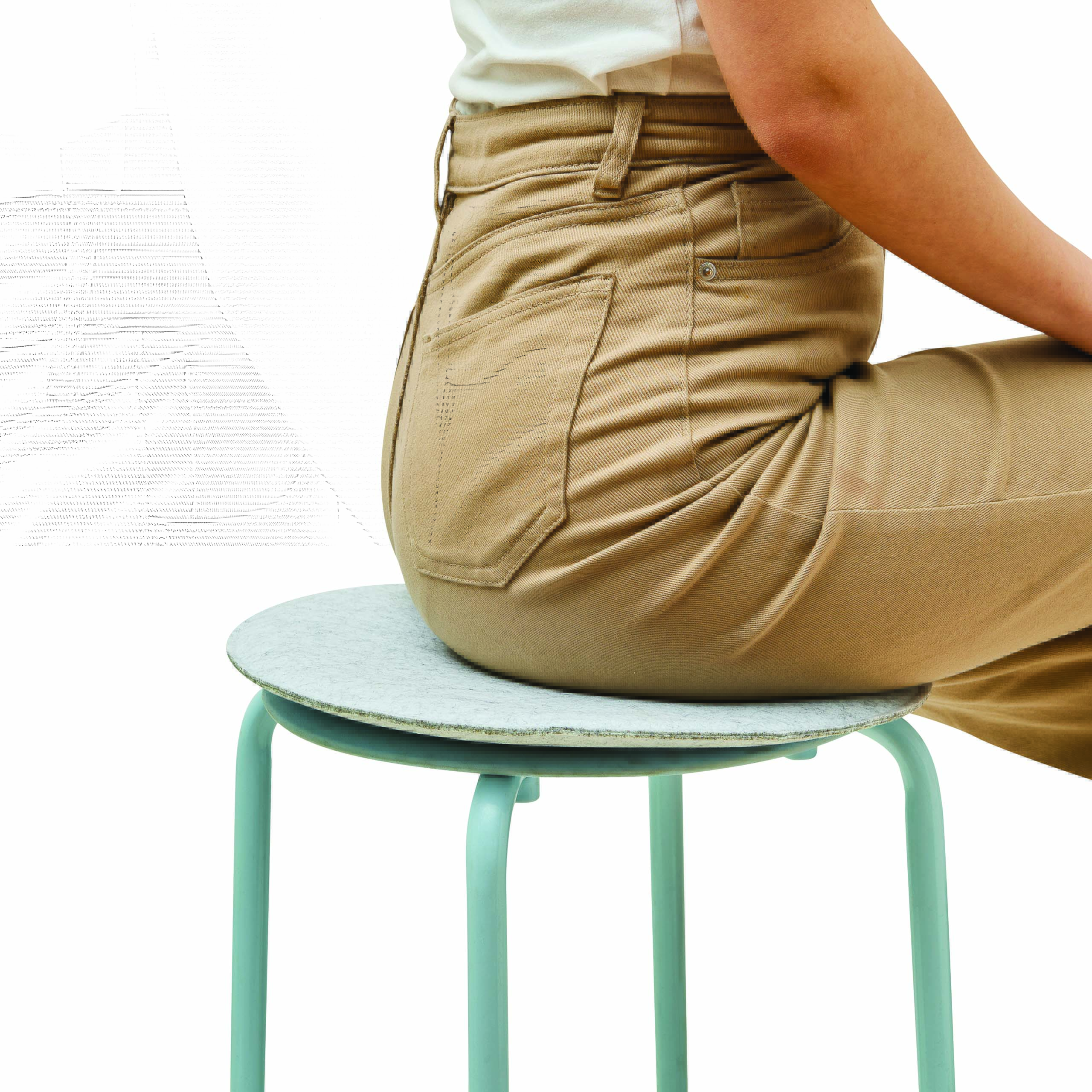 Bequemes Filz-Sitzkissen SIT DOWN
