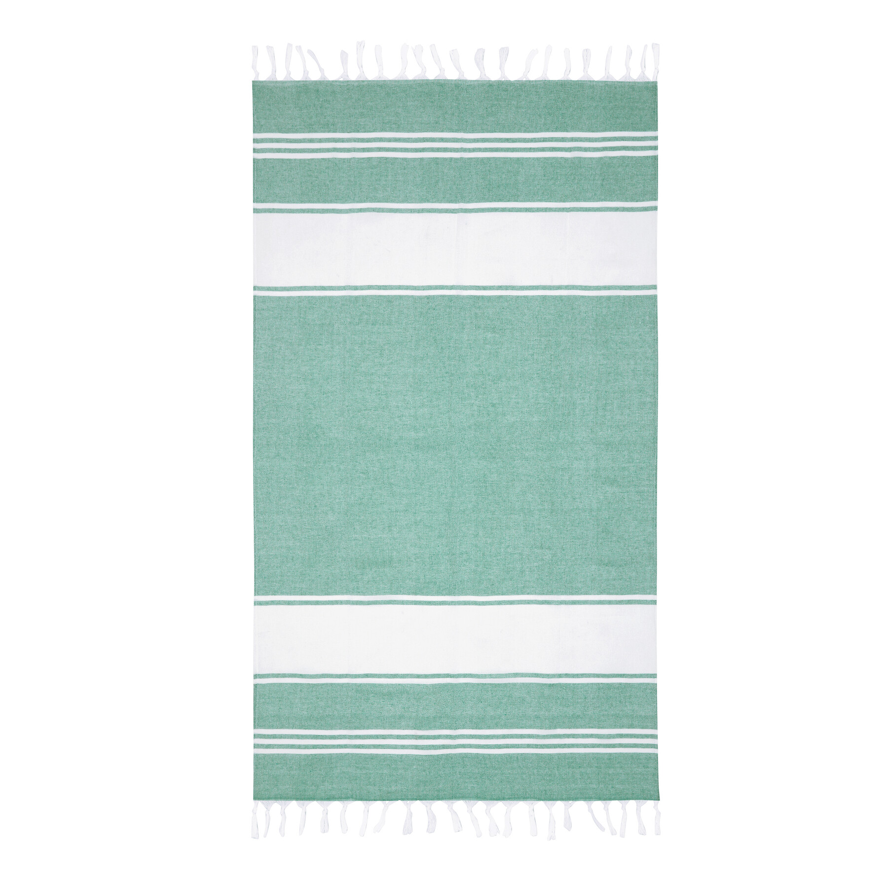 Großes Strandtuch / Saunatuch SUN & STEAM, grün, weiß