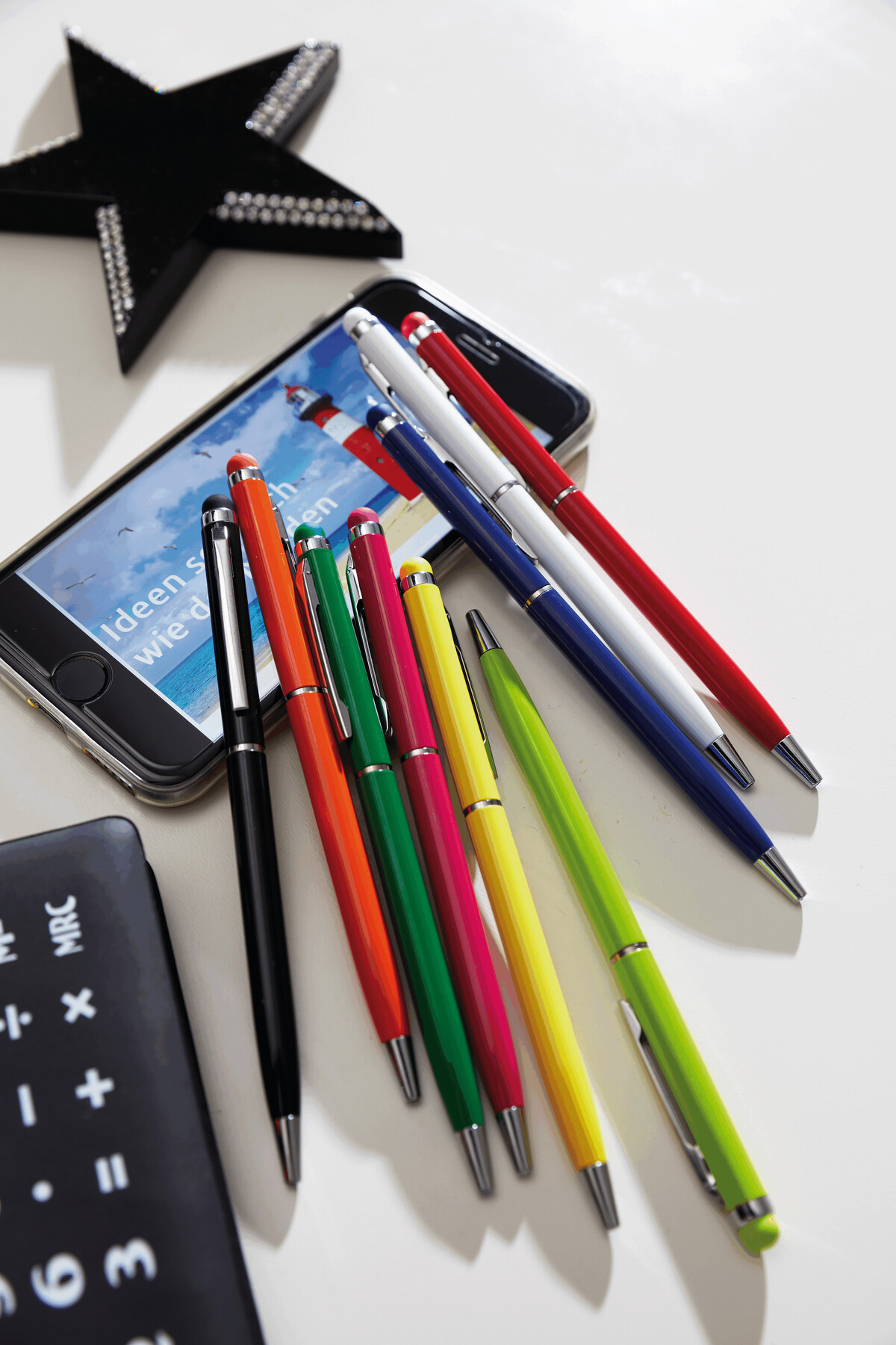 Kugelschreiber SMART TOUCH COLOUR, apfelgrün