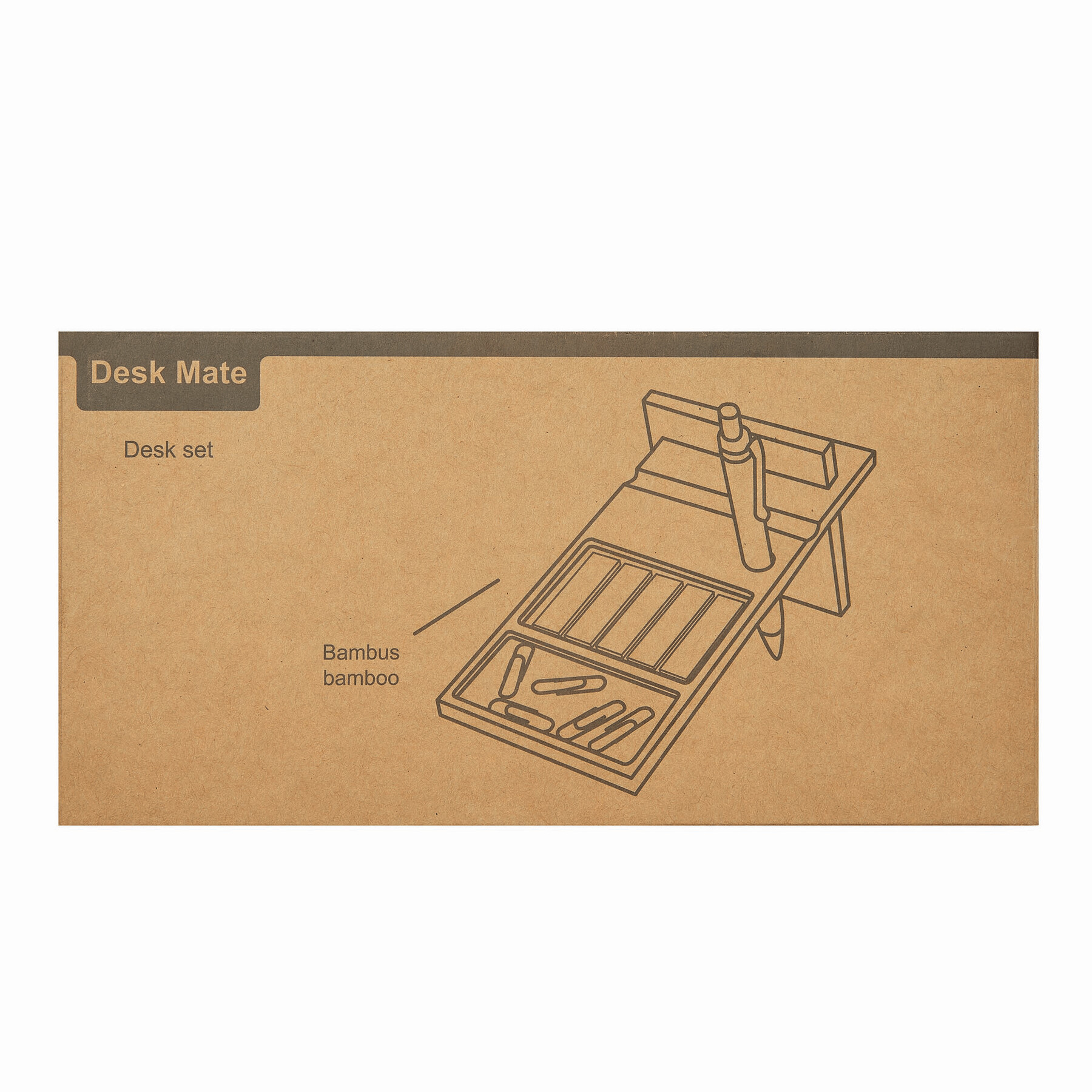 Schreibtischset DESK MATE, braun