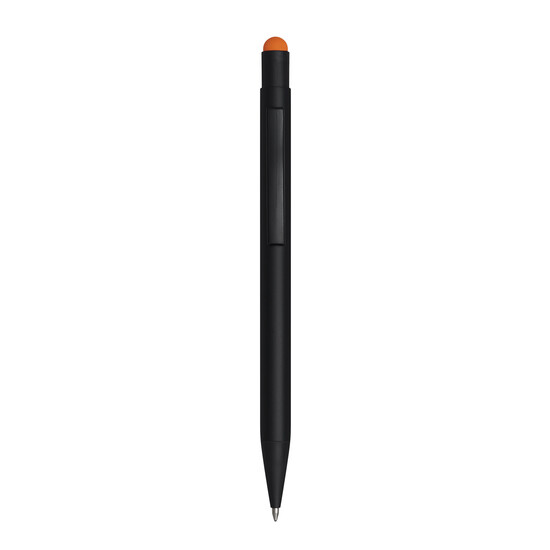 Alu-Kugelschreiber BLACK BEAUTY, orange, schwarz