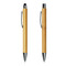 Schreibset DOUBLE BAMBOO REVISED, braun, silber