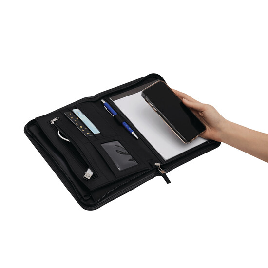 Portfolio CREADO im DIN-A5-Format, schwarz