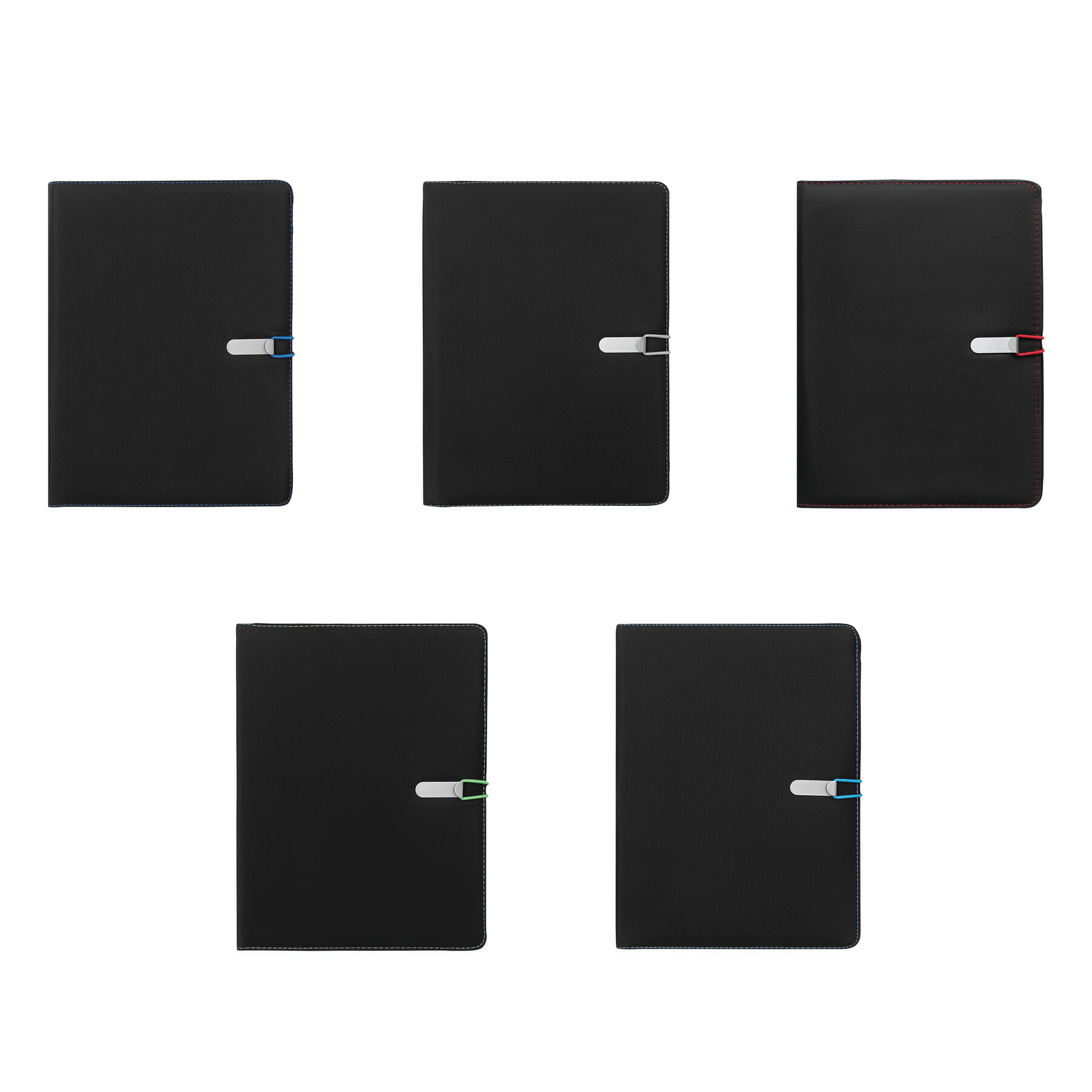 Dokumentenmappe SESSION, rot, schwarz