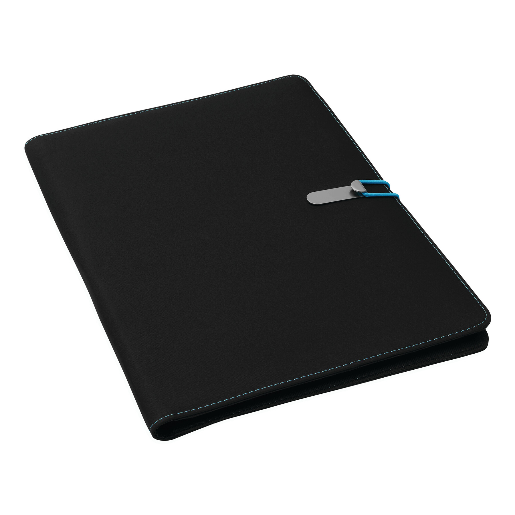 Dokumentenmappe SESSION, schwarz, türkis