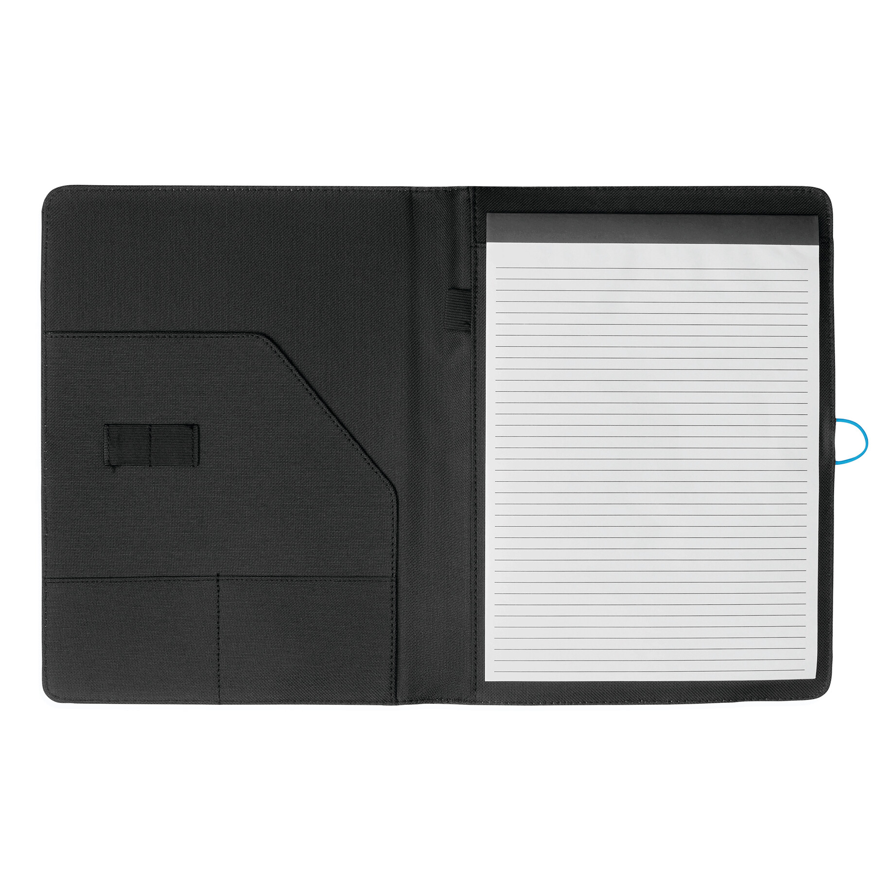 Dokumentenmappe SESSION, schwarz, türkis