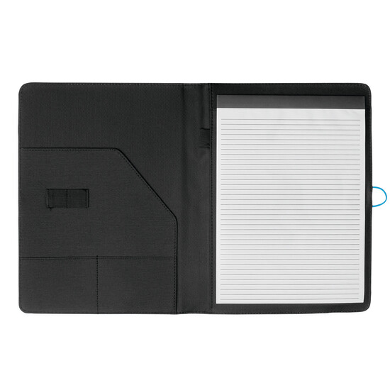 Dokumentenmappe SESSION, schwarz, türkis