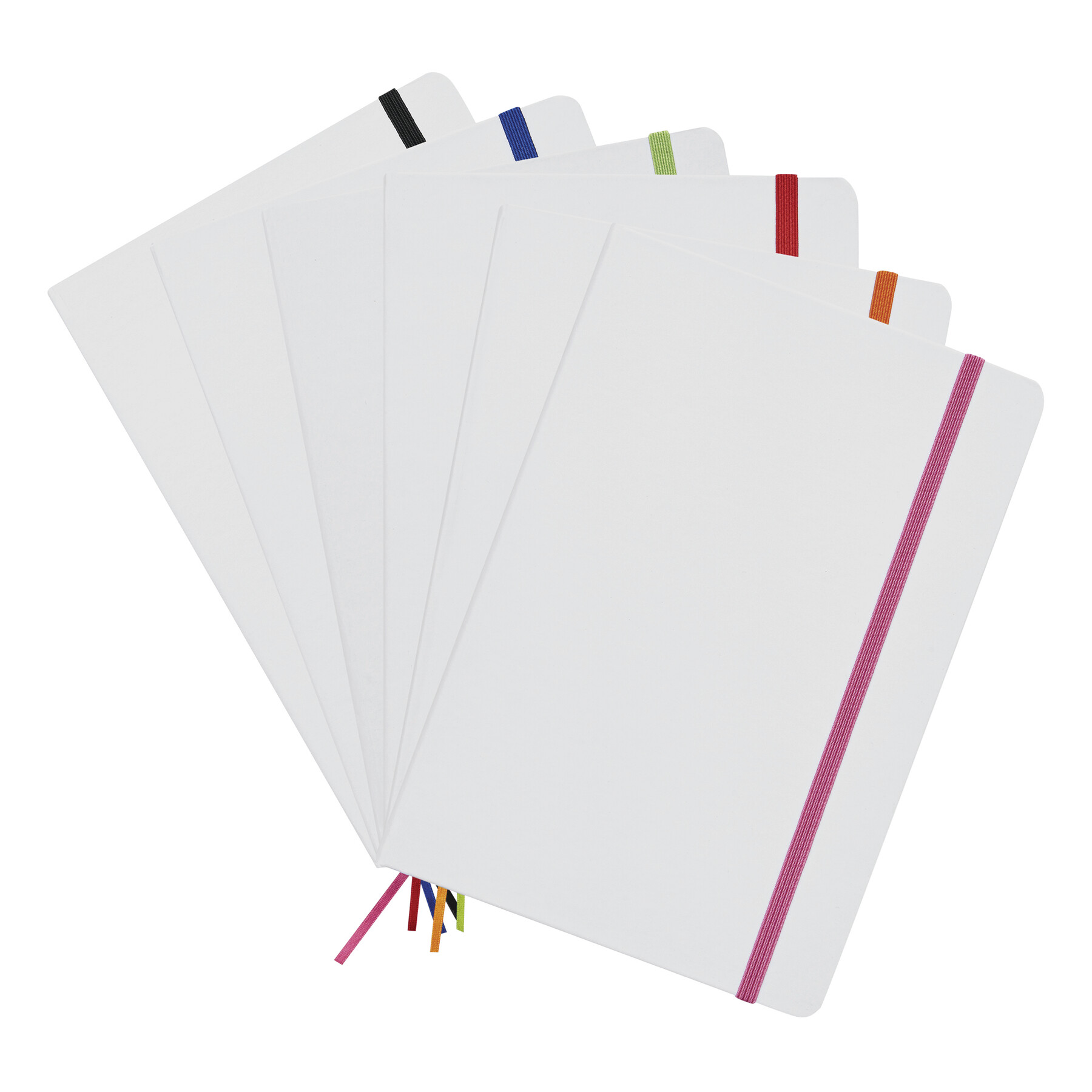 Notizbuch AUTHOR im DIN-A5-Format, orange, weiß