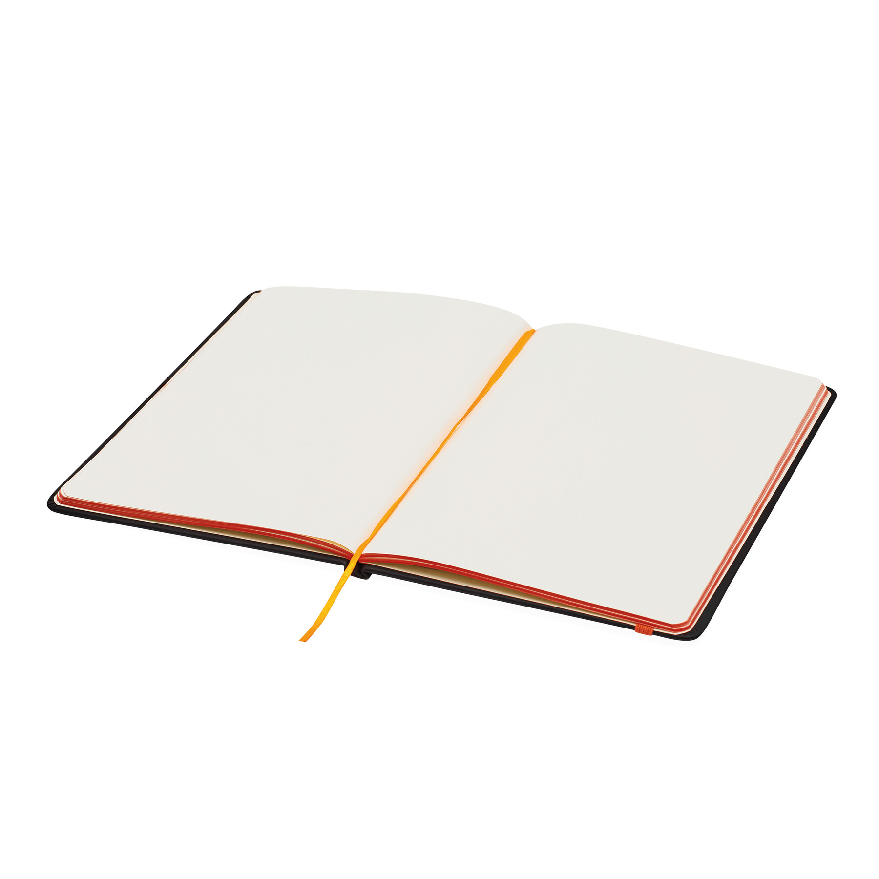 Notizbuch LECTOR im DIN-A5-Format, orange, schwarz