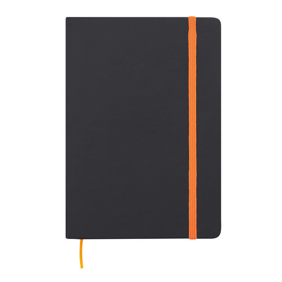 Notizbuch LECTOR im DIN-A5-Format, orange, schwarz