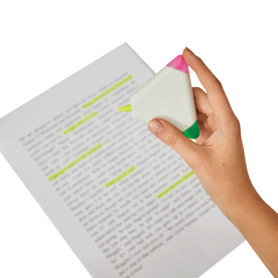 Dreieckiger Textmarker MARK IT 2.0, bunt