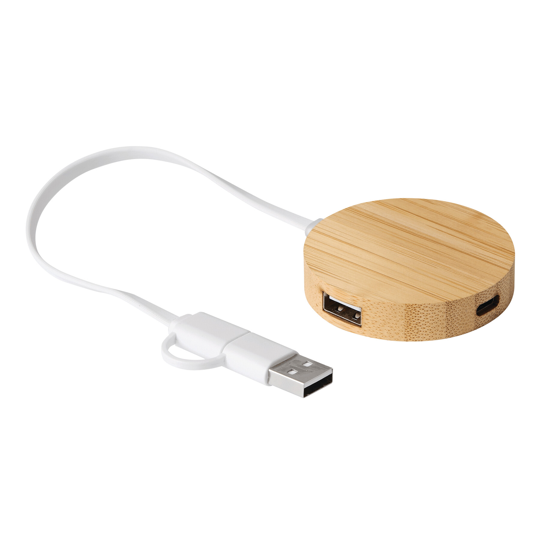 USB Hub MULTIPLIER CIRCLE, braun