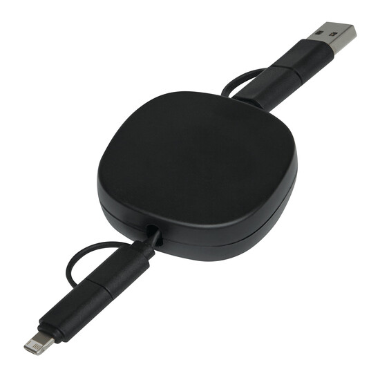 Lade- und Datenkabel TRANSFER SQUARE, schwarz