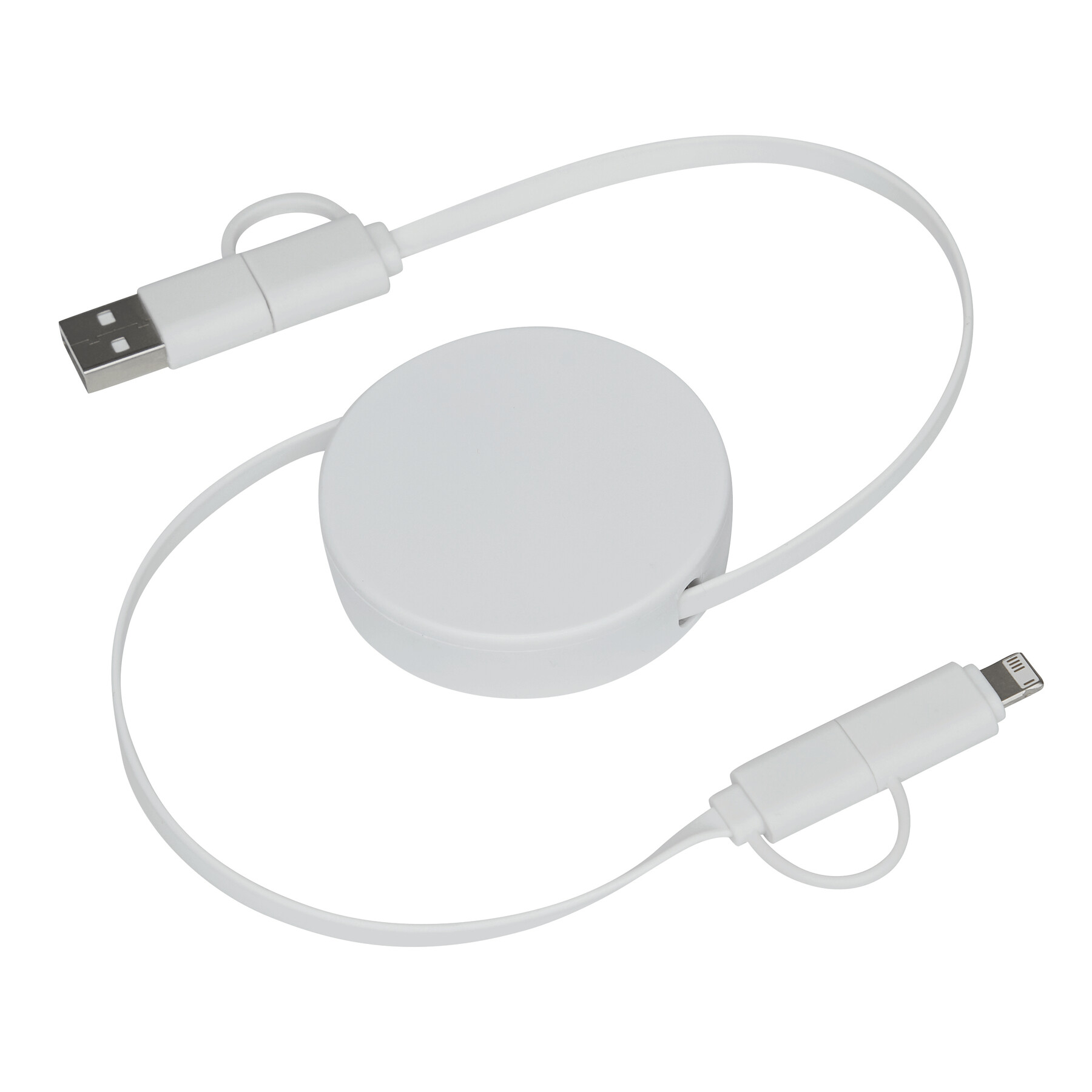 Lade- und Datenkabel TRANSFER ROUND, weiß