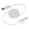 Lade- und Datenkabel TRANSFER ROUND, weiß