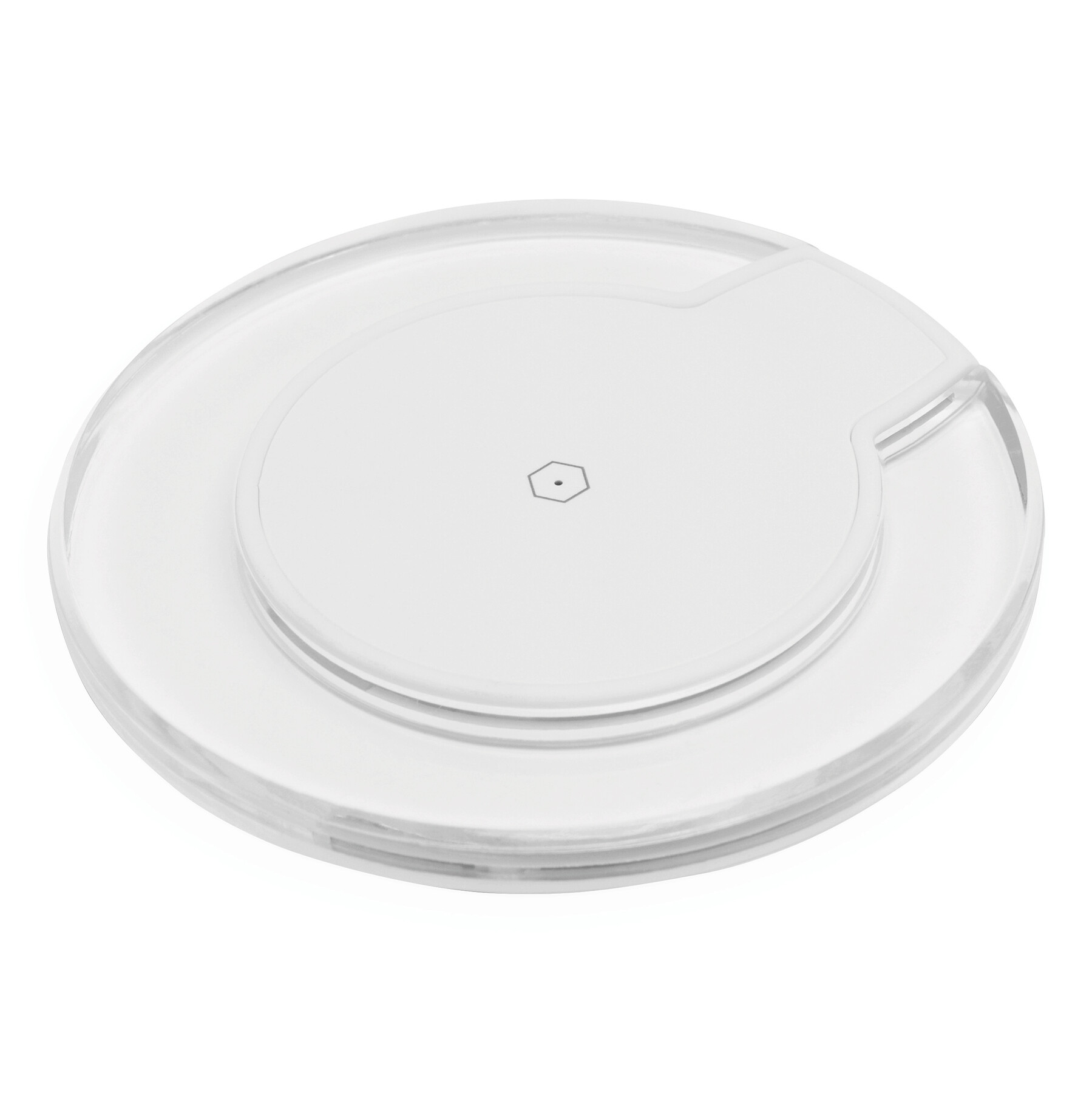 Drahtlose Ladestation INDUCTION, transparent, weiß