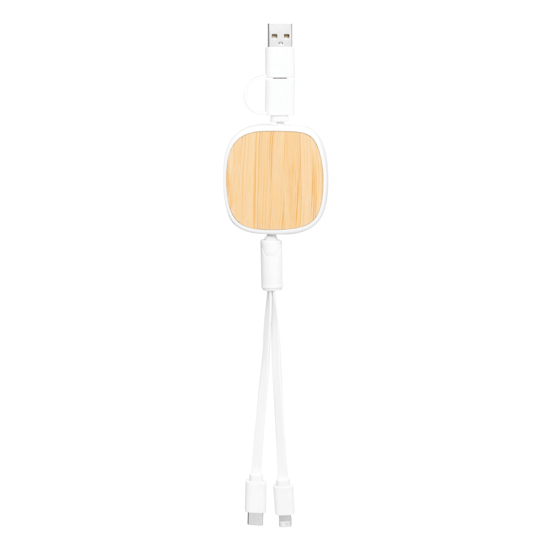 Ladekabel ROLL ON, braun, weiß