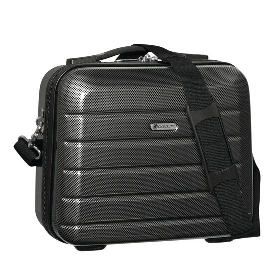 Kosmetikkoffer LONDON 2.0, carbon schwarz