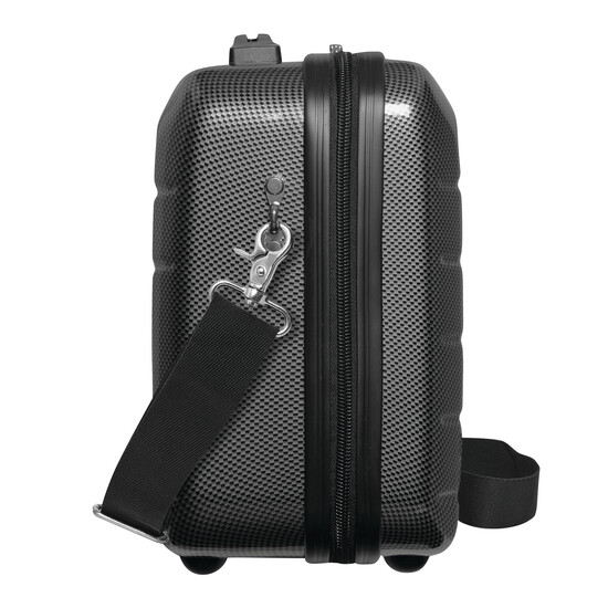 Kosmetikkoffer LONDON 2.0, carbon schwarz