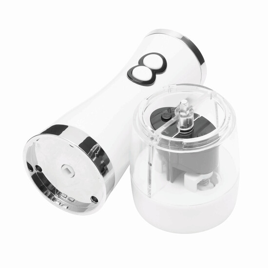 Salz- & Pfeffermühle SALT N&acute; PEPPER, silber, weiß